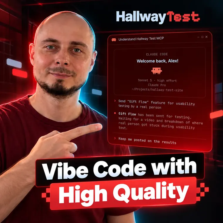 Preview of a Hallway Test usability session